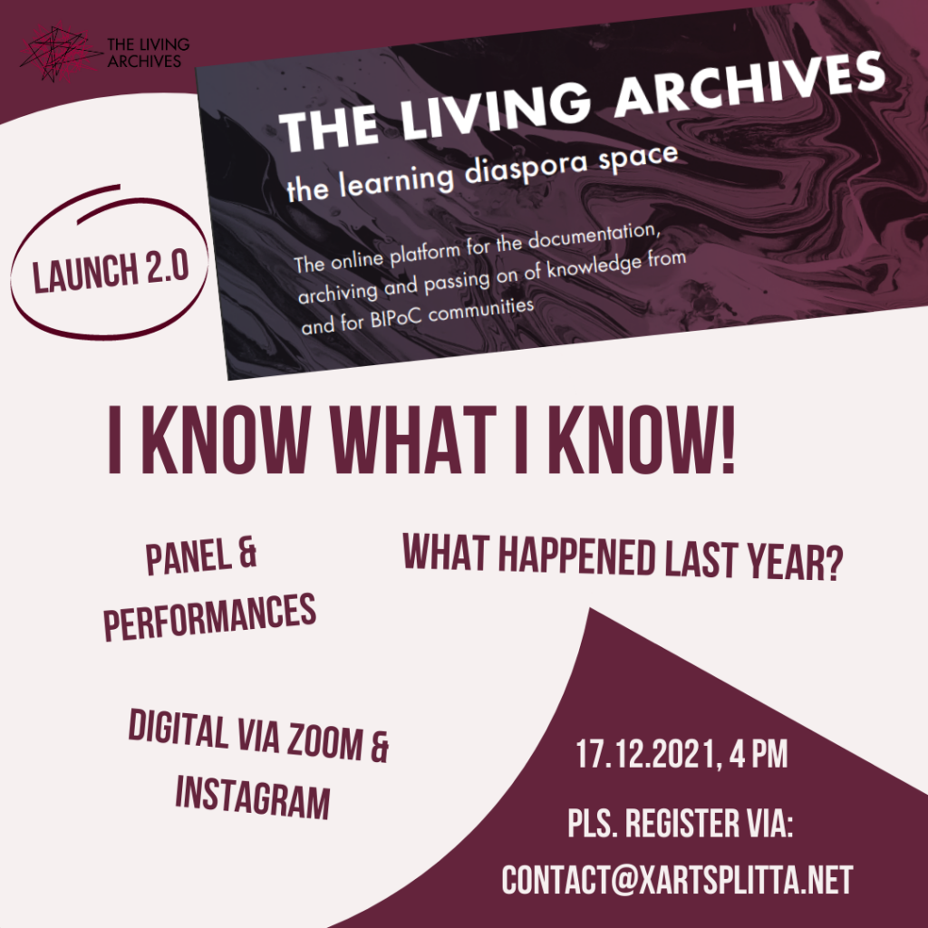 The Living Archives Launch 2.0_eng